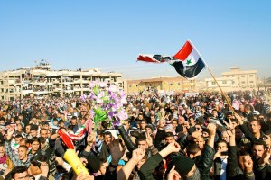 Protesters in Ahrar Square in the Iraqi city of Mosul, January 2013. Credit: Beriwan Welat/IPS