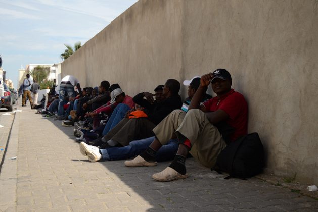 Refugees from the Choucha camp in Tunisia are demanding recognition of their legal status. Credit: Alberto Pradilla/IPS