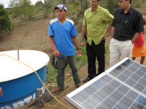 Clean Energy Alone Won’t Uplift Impoverished Nations — We Must Invest in People - Solar panels generate the energy with which farmers pump water to irrigate their gardens in Pintadas, in the northeastern state of Bahia, Brazil. Credit: Mario Osava / IPS
