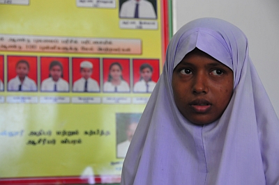 Rizana is a heroine for her elder sister, Rifta, as well others in Shafinagar.  / Credit:Aditya Alles/IPS