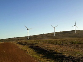 Windmills in South Africa's Western Cape. / Credit: Credit: Kalle Pihlajasaari/Wikicommons