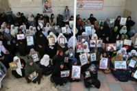 Gaza women demonstrate to demand release of their loved ones in prison in Israel. / Credit:Mohammed Omer/IPS.