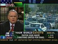 Pastor John Hagee, a Christian Zionist who has called for military strikes against Iran, appears on Fox News Aug. 15, 2006. / Credit:Fox News