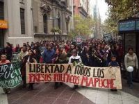 Protest march for the freedom of Mapuche prisoners. / Credit:  