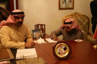 Awakening Council leaders Sheikh Ahmad Abo Risha (left) and  Sheikh Aifan Sadun. / Credit:Dahr Jamail