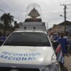 The Our Lady of Charity statue arrives in the small town of Niña Sierra.  Credit: Jorge Luis Baños/IPS