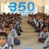 Schoolchildren in Vilandai, India attend a climate change workshop. Credit: Courtesy of 350.org