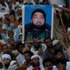 Members of Sunni Tehrik, an Islamist political party, protesting the verdict in Lahore. Credit: Rahat Dar/IPS.