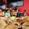 Basket-weavers in Kerala, funded by microcredit.  Credit: ESAF/IPS