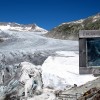 The signpost in Switzerland warns of glacier retreat. Credit: Ray Smith/IPS