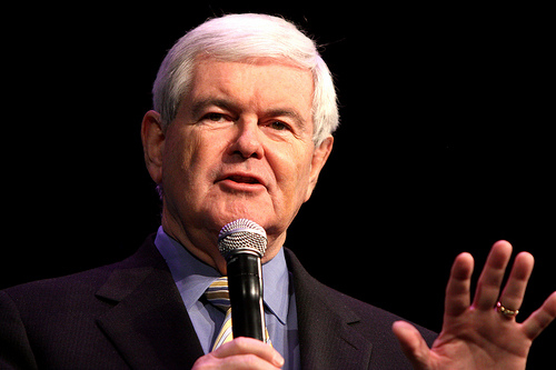 Republican presidential hopeful Newt Gingrich is known for being incendiary but has recently taken his speech to a new level. Credit: Gage Skidmore/ CC by 2.0