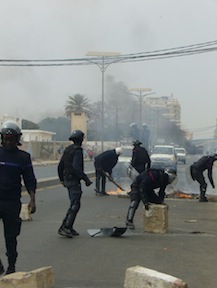 Since the start of the Jan. 27 demonstrations, protesting against President Abdoulaye Wade’s bid for a third term of office, four people were killed. Credit: Jedi Ramalapa/IPS