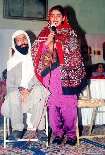 Bano and her cleric husband campaigning against child marriage. Credit: Zofeen Ebrahim/IPS