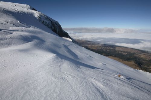 Orizaba Peak, in Mexico. Glacier melt is among the clearest evidence of climate change.  Credit: Mauricio Ramos/IPS