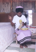 Eunice Thema is a Monkeybiz beader from Makhaza in the township Khayelitsha. Credit:  Monkeybiz