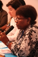 Hamida Harrison -- donors need to stop tying aid to their national interests. Credit:  Miriam Mannak/IPS