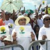Demonstration demanding equal rights in employment and other spheres organised by the Federation of Mauritian Creoles. Credit:  Nasseem Ackbarally/IPS
