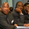 (L-R) South African ambassador Dr Mbeki Langa, Namibian ambassador Dr Sam Mbambo and Zimbabwean ambassador Phelekezela Mphoko at the Russia-South Africa Business Council business conference. Credit:  Kester Klenn Klomegah/IPS
