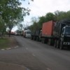 A convoy of haulage trucks approaches Chirundu on the Zimbabwe-Zambia border. Credit:  Moses Magadza/IPS