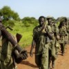 SPLA soldiers in the Abyei area during North-South tension in June 2008 Credit:  Timothy McKulka/IRIN