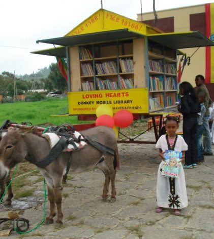 In rural Ethiopia, a majority of schools have very limited facilities, and a library in a primary school is an almost-unheard-of luxury.