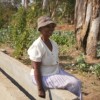 Agnes Maziya at the Gum Tree Plantation Allotment. Credit:  Busani Bafana/IPS