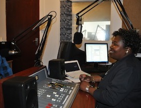 Radio Zibonele began broadcasting under the bed of a shipping container truck in 1995. Credit: Davison Mudzingwa/IPS