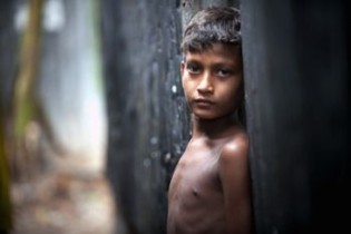 A child in Dhaka