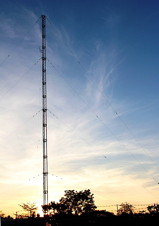 DZUP radio’s tower reaches communities outside the Philippines university campus. Credit: Kara Santos/IPS