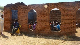 A classroom block of a school in the capital Lilongwe. The government