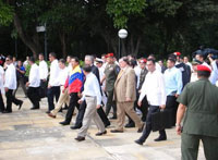 Presidents Santos and Chávez at a 2010 Colombia-Venezuela summit en Santa Marta, Colombia. Credit: Constanza Vieira/IPS