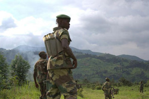 M23 rebels near Sake, Eastern DR Congo. The rebel group withdrew from Goma on Saturday, Dec. 1. Almost 2.2 million people have been affected by the fighting in the country which started in early 2012. Credit: William Lloyd-George/IPS