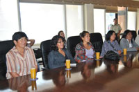 The five Chilean women, before heading to the Barefoot College in India. Credit: Courtesy of National Women’s Service