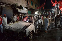On Apr. 16, 2013, a Taliban suicide bomber targeted a political rally organised by the Awami National Party (ANP). Credit: Ashfaq Yusufzai/IPS