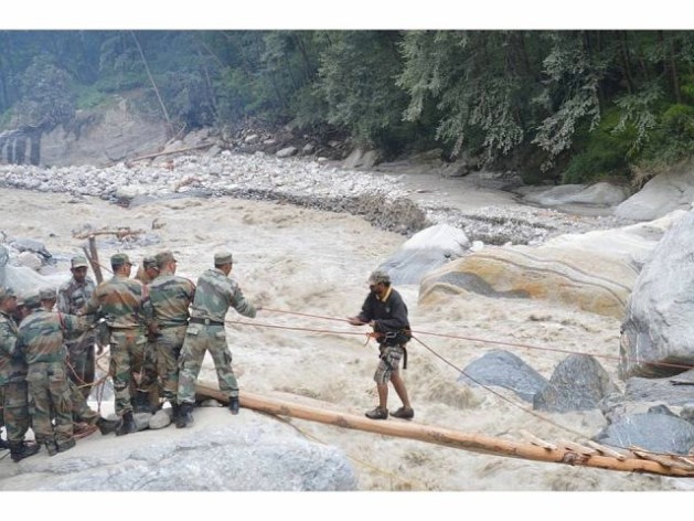 The Indian Armed Forces have been running a massive rescue operation in the flood-hit state of Uttarakhand. Credit: Courtesy Ministry of Defence, Government of India