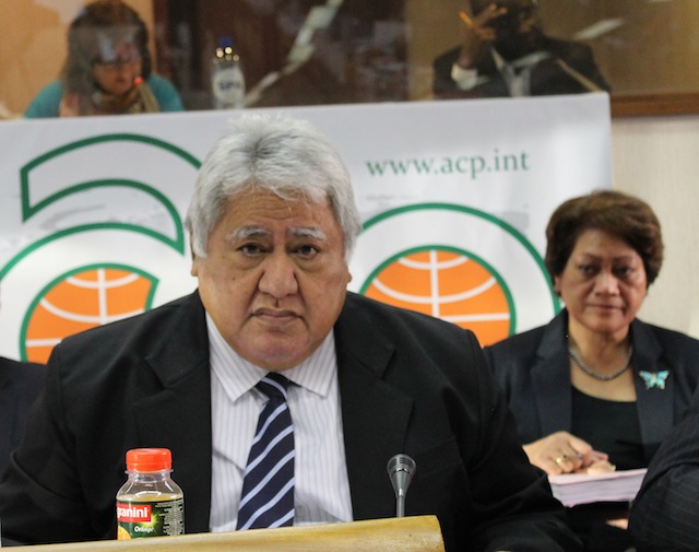 Samoa's Prime Minister Tuilaepa Lupesoliai Sailele Malielegaoi said that his country, like other small island nations, remained highly vulnerable to the impacts of climate change and environmental degradation. Credit: Peter Richards/IPS