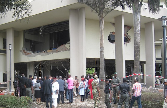 The bombing of the U.N. building in Nigeria's capital, Abuja, claimed 23 lives and wounded 81 people on Aug. 26, 2011. Credit: Chris Ewokor/IPS