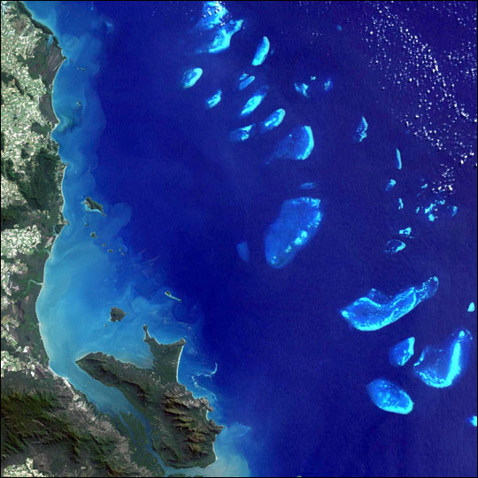 The GBR from above. Credit: NASA Goddard Space Flight Center