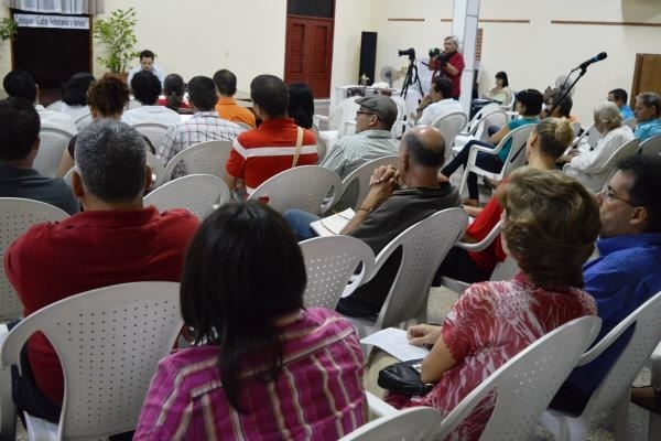 Participants in the “Cuba: sovereignty and future” seminar organised by Cuba Posible in the city of Cárdenas. Credit: Ivet González/IPS