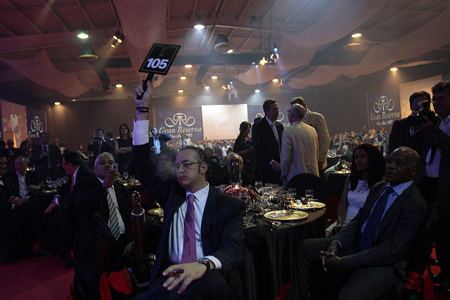 A benefit auction for humidors in the Habanos Festival. The festival drew 1,650 participants from 60 countries to the Cuban capital this year. Credit: Jorge Luis Baños/IPS