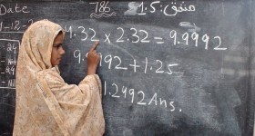 Girls who report that their domestic chores interfere with their schooling are three times more likely to drop out. Credit: Zofeen Ebrahim/IPS