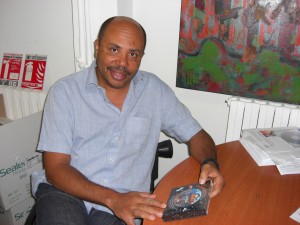 José Da Silva, CEO of record company Lusafrica, who brought Elida Almeida to Paris to record, insisting that she sing her own songs. Credit: A.D. McKenzie/IPS