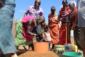 Community tree-planting in semi-arid Samburu County, Kenya. Robert Kibet/IPS