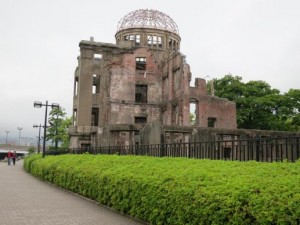 The Atomic Bomb Dome serves as a memorial to the people who died in the Aug. 6, 1945 bombing of Hiroshima, Japan. The building was the only structure left standing near the bomb’s hypocentre. Credit: Courtesy of Barbara Dunlap-Berg, UMNS