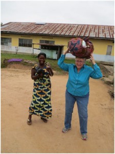 Lucy Hobgood-Brown, co-founder of HandUp Congo, working with women in the Democratic Republic of Congo.