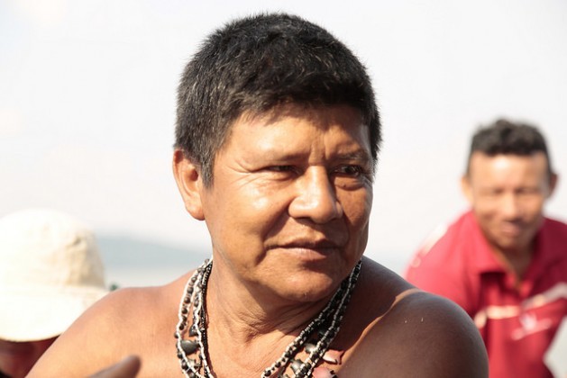 Juarez Saw is the chief of the Sawré Muybu village on the Tapajós River between the municipalities of Itaituba and Trairao in the state of Pará, Brazil. Credit: Gonzalo H. Gaudenzi/IPS