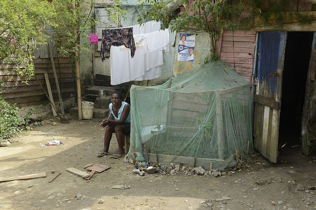 The gardens and fruit trees kept by many women in their yards to help feed their families, like this one in the rural settlement of Mata Mamón, were hit hard by drought in the Dominican Republic in 2015. Credit: Dionny Matos/IPS