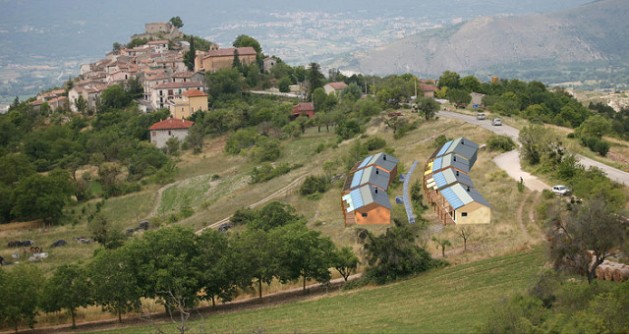 Italy is no stranger to the devastating effects of earthquakes. An image of Pescomaggiore village which was destroyed by the earthquake that hit the mountain region of L’Aquila in central Italy on Apr. 6, 2009, and eventually rebuilt by its 40-odd inhabitants with straw and wood.