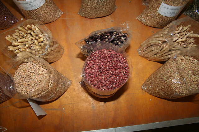 Pulses on display at a farmer's market in Bulawayo, Zimbabwe. Pulses are power crops, offering nutritional and income security for farmers in Africa. Credit: Busani Bafana/IPS