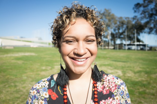 Murrawah Johnson, 21, of the Wangan and Jagalingou Family Council, is among those standing in the way of the huge Carmichael coal mine project in Australia's Queensland state. Photo courtesy of Murrawah Johnson.